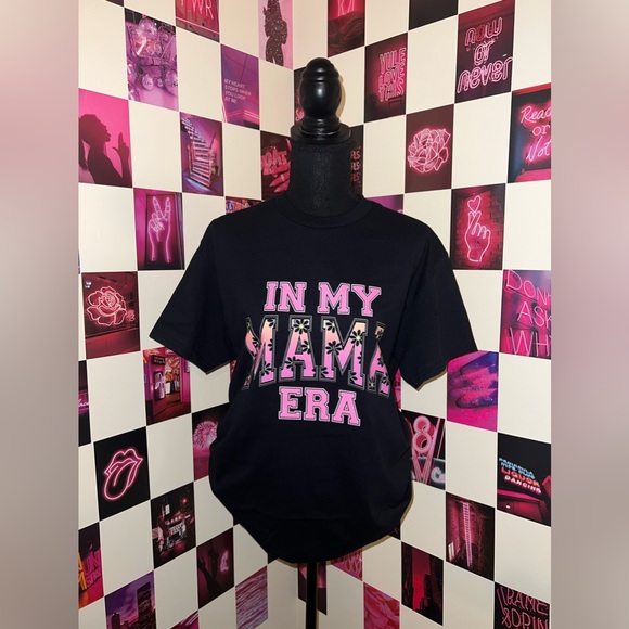 Hand Crafted Tops - In my MAMA era T-shirt